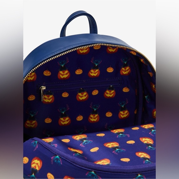 Loungefly Disney Lilo & Stitch Trick or Treating Glow-in-the-Dark Mini Backpack - Picture 5 of 6
